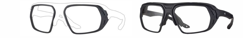 Sportovní brýle s možností zábrusu dioptrických čoček