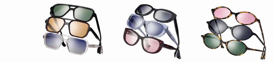 Sluneční plastové brýle