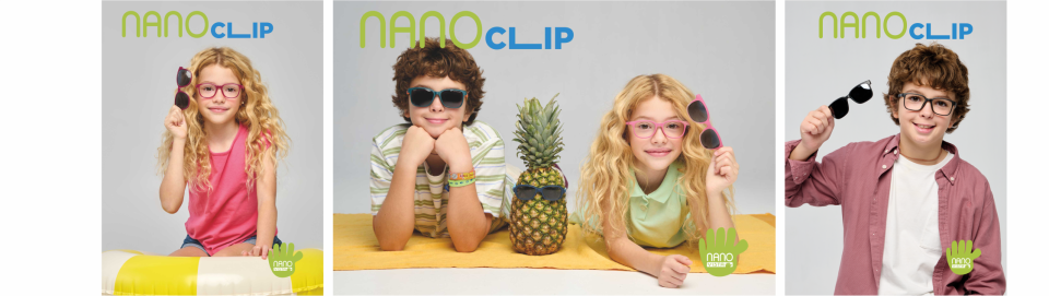 Dětské brýle se slunečním klipem