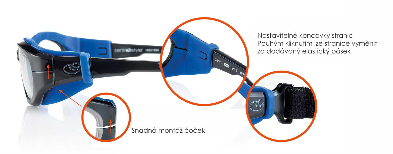 Sportovní ochranné brýle F0257 vel. 57