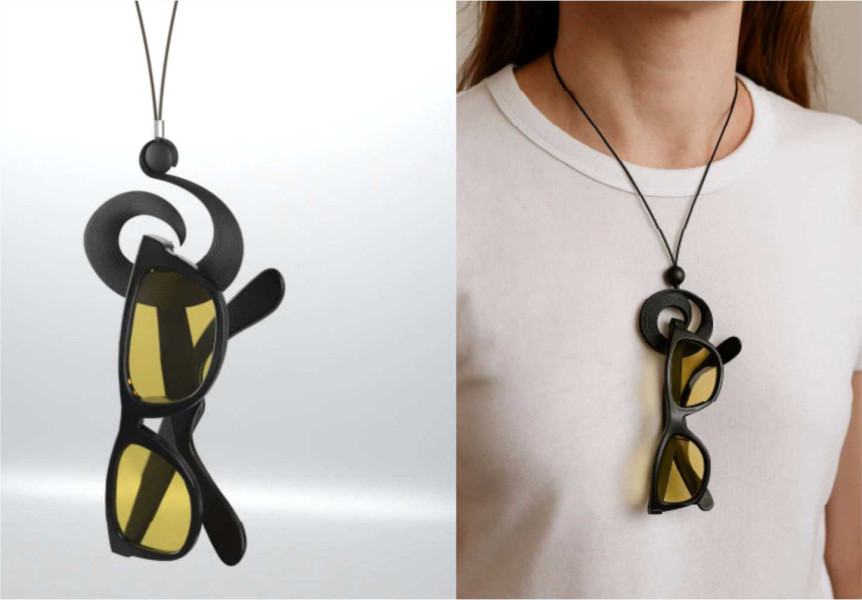 Sada přívěsků na brýle 3D Print z kolekce Airport 6 ks