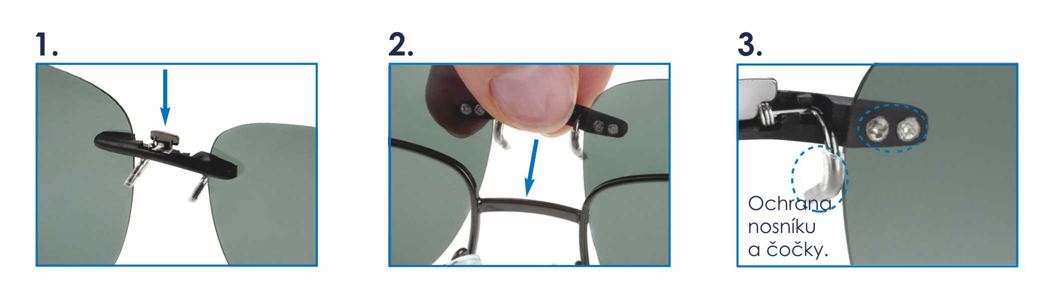 Polarizační klip na kov vel. 58