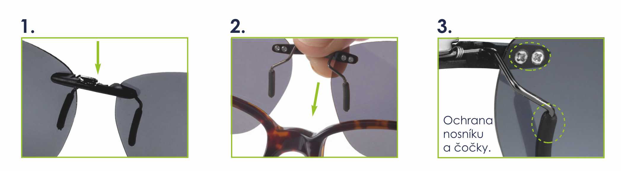 Polarizační klip na plast vel. 54