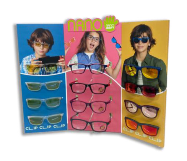 Stojan na dětské brýle Nano s klipem