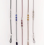 Sada šňůrek s korálky 6 ks