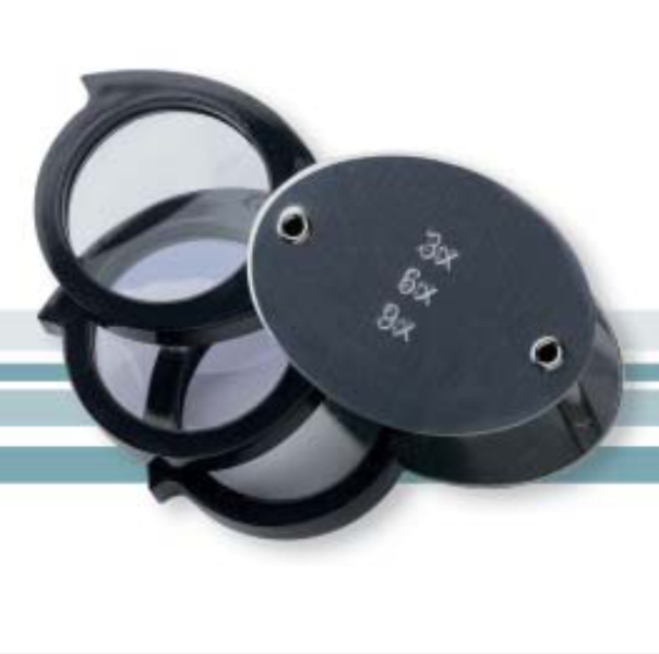 Speciální kapesní lupa kombinovaná skleněná
