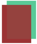 Červeno-zelené vinylové fólie 6 párů