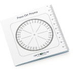 Úhloměr pro aplikaci prizmatické fólie Press-On