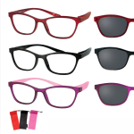 Čtecí brýle se slunečním klipem