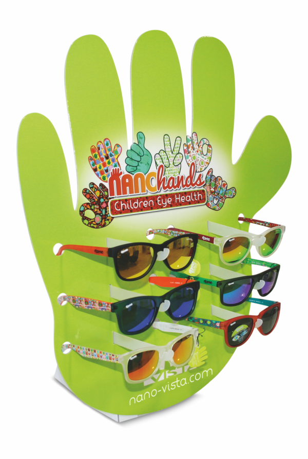 Stojan na sluneční brýle Nanosol a Nanohands
