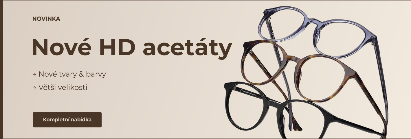 Acetátové brýle