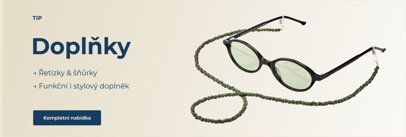 Šňůrky a řetízky na brýle