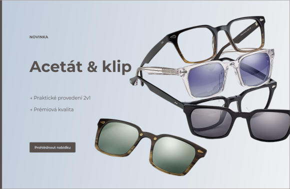 Nová acetátová kolekce s klipem